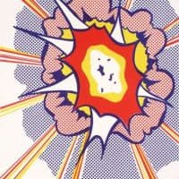 Lichtenstein Explosion Hand Painted Reproduction