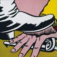 Lichtenstein Hand And Foot Hand Painted Reproduction