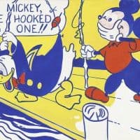 Lichtenstein Look Mickey Hand Painted Reproduction