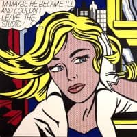 Lichtenstein M-maybe Hand Painted Reproduction