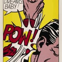 Lichtenstein Pow - Sweet Dreams Baby Hand Painted Reproduction
