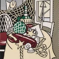 Lichtenstein Still Life With Lobster Hand Painted Reproduction