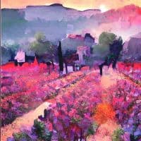 Luiz Carlos Carrera The Fields Hand Painted Reproduction