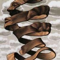 M.c. Escher Rind 1955 Hand Painted Reproduction