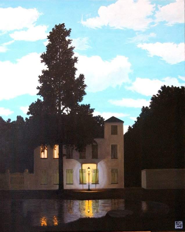 Magritte The Empire Of Lights Hand Painted Reproduction museum quality