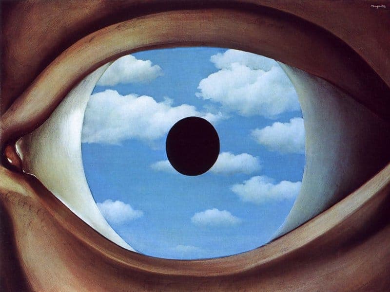 Magritte The False Mirror Hand Painted Reproduction museum quality