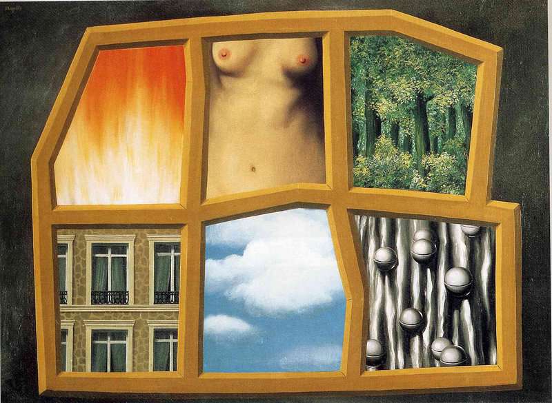 Magritte The Six Elements Hand Painted Reproduction museum quality