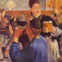Manet Beer Waitress Hand Painted Reproduction