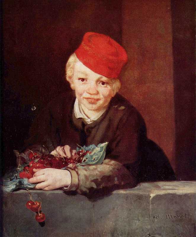 Manet Boy With The Cherries Hand Painted Reproduction museum quality
