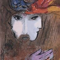 Marc Chagall David And Bathsheba 1956 Hand Painted Reproduction