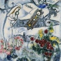 Marc Chagall La Splendida Nativita Hand Painted Reproduction