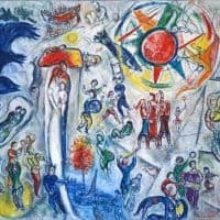 Marc Chagall La Vie Hand Painted Reproduction