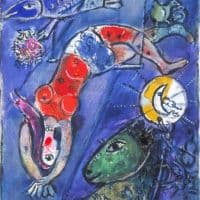 Marc Chagall Le Cirque Bleu Original Hand Painted Reproduction