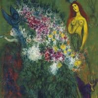 Marc Chagall Nu A L Enfant 1949 Hand Painted Reproduction