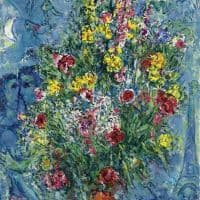 Marc Chagall Spring Bouquet - 1966-67 Hand Painted Reproduction