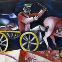 Marc Chagall The Cattle Dealer Hand Painted Reproduction