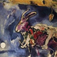 Marc Chagall The Dream The Rabbit 1927 Hand Painted Reproduction