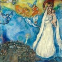 Marc Chagall The Madonna Of The Village Hand Painted Reproduction