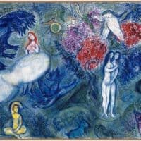 Marc Chagall The Paradise Hand Painted Reproduction