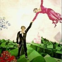 Marc Chagall The Promenade Hand Painted Reproduction