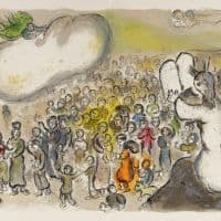 Marc Chagall The Story Of The Exodus - Version 2 Hand Painted Reproduction