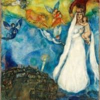 Marc Chagall The Village Virgin Hand Painted Reproduction