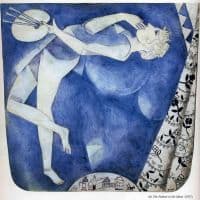 March Chagall The Painter To The Moon - 1917 Hand Painted Reproduction
