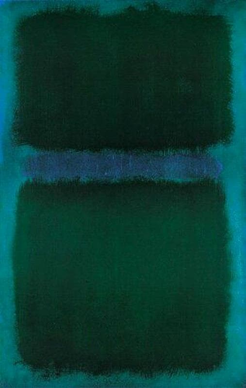Mark Rothko Blue Green Blue 1961 Hand Painted Reproduction museum quality
