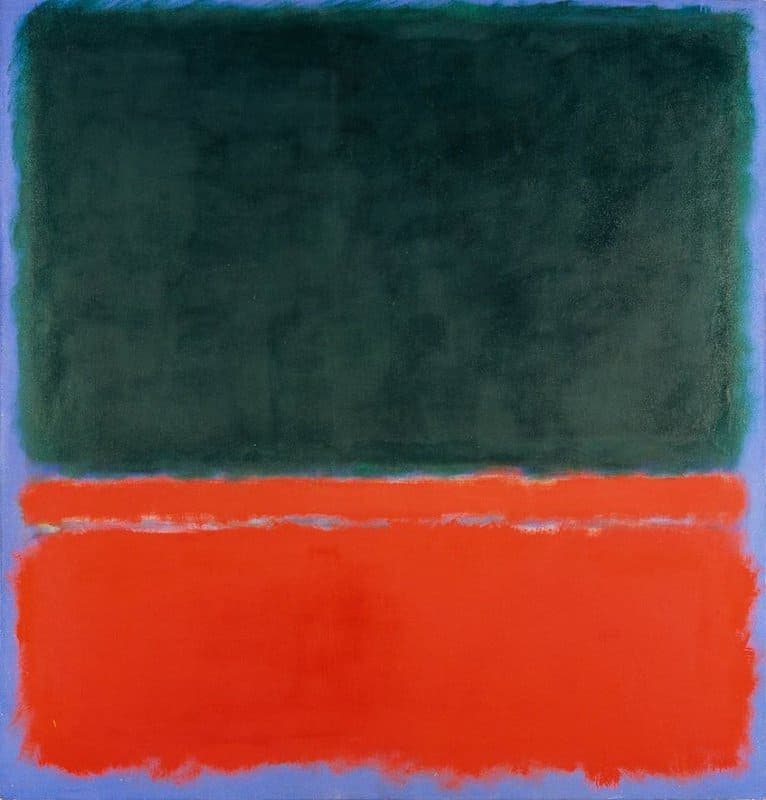 Mark Rothko Green Red Blue 1955 Hand Painted Reproduction museum quality