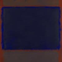 Mark Rothko Untitled - Umber Blue Umber Brown - 1962 Hand Painted Reproduction