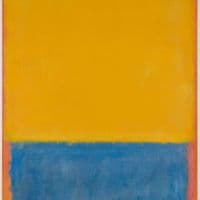 Mark Rothko Yellow And Blue Yellow Blue On Orange 1955 Hand Painted Reproduction
