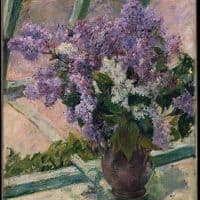 Mary Cassatt Lilacs In A Window Hand Painted Reproduction
