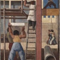 Massimo Campigli The Builders 1928 Hand Painted Reproduction