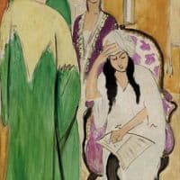 Matisse Les Trois Soeurs A La Sculpture Africaine 1917 Hand Painted Reproduction