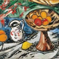 Maurice De Vlaminck Still Life With Fruit Bowl 1905-06 Hand Painted Reproduction