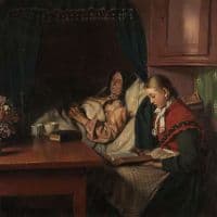 Michael Ancher Grandmother S Sickbed Hand Painted Reproduction