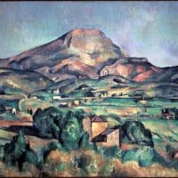Mont Sainte-victoire Seen From Bellevue - Landscape By Paul Cezanne