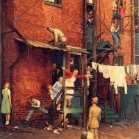 Norman Rockwell The Homecoming Hand Painted Reproduction