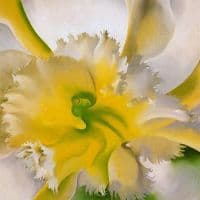 O Keeffe An Orchid - 1941 Hand Painted Reproduction