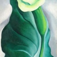 O Keeffe Calla Lily Lily-yellow No. 2 - 1927 Hand Painted Reproduction