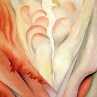 O Keeffe Flower Abstraction Hand Painted Reproduction