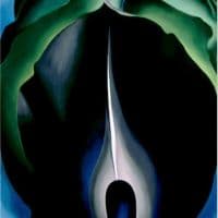 O Keeffe Jack-in-the-pulpit No. Iv Hand Painted Reproduction