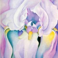 O Keeffe Light Of Iris -1924 Hand Painted Reproduction
