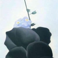 O Keeffe Pansy Hand Painted Reproduction