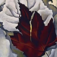 O Keeffe Pattern Of Leaves Hand Painted Reproduction