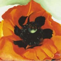 O Keeffe Poppy 4 Hand Painted Reproduction