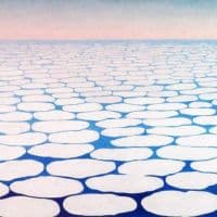 O Keeffe Sky Above Clouds Iii Hand Painted Reproduction