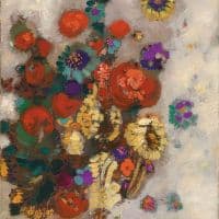 Odilon Redon Bouquet De Fleurs Hand Painted Reproduction