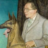 Otto Dix Hugo Erfurth With Dog Hand Painted Reproduction