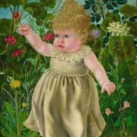Otto Dix Nelly Among Flowers Hand Painted Reproduction